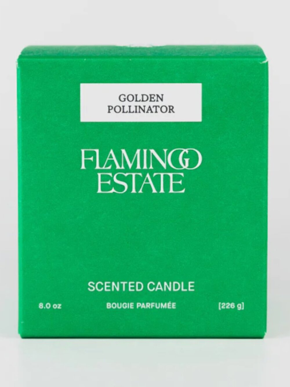 FLAMINGO ESTATE Golden Pollinator Scented Candle - 8oz. w/box NEW